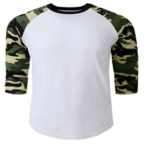 camouflage raglan shirts wholesale