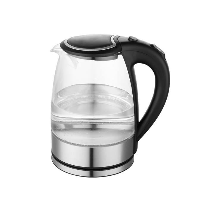 Led Illuminated Glass Kettle Stainless Steel Body 2400W Cordless Kettle Jug 1.7L