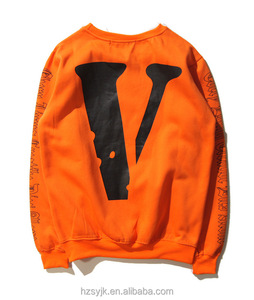 Wholesale custom european street fashion hoodies long sleeves 100% cotton letter printing hip-hop sweatshirt for men