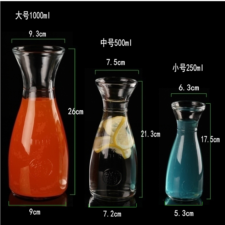 500ml Hot Sale Glass Jar /Glass Bottle for Ice Beverage Juice