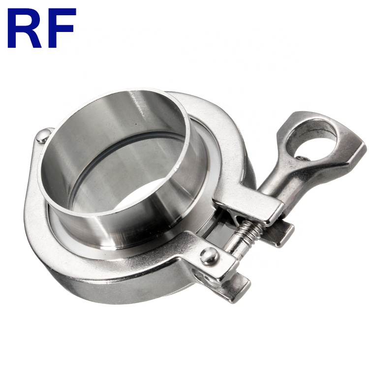 junta de PTFE ss304 1set 57MM OD tubo sanitario TRI CLAMP Soldadura Virola