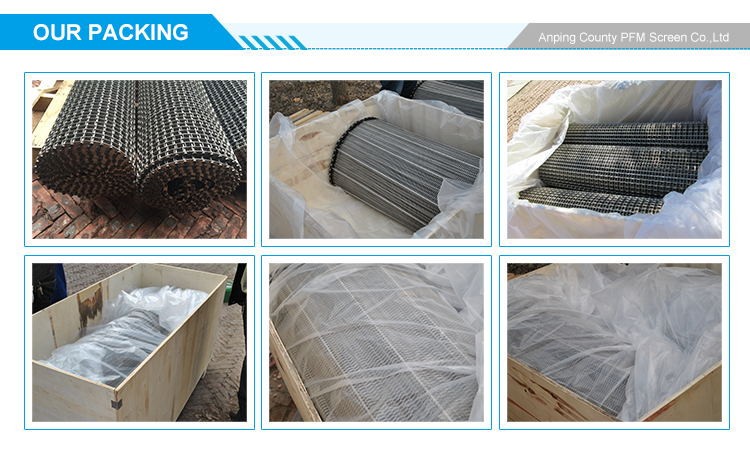 430 Stainless Steel Food Mesh Belt For Meat Egg Conveyor