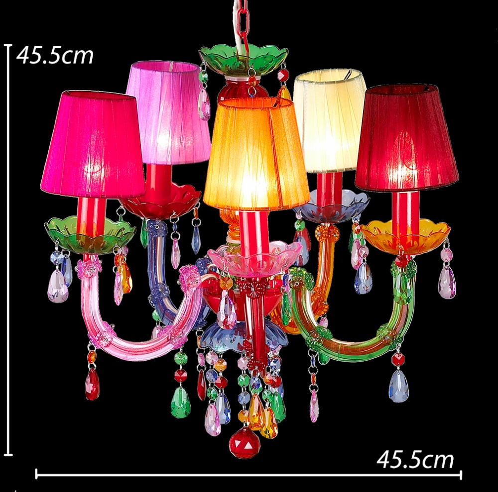 5 arm multi- color babies and kinds room  arabic style plastic chandeliers and pendant lights NS-120071