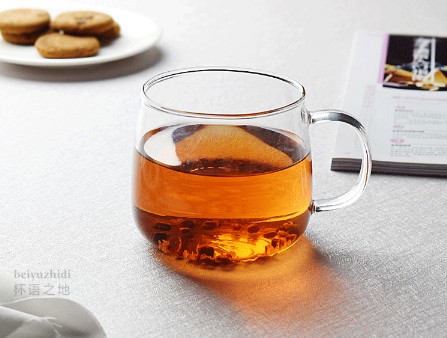 Handmade Heat Resistant Borosilicate Custom Glass Coffee Cup With Handle
