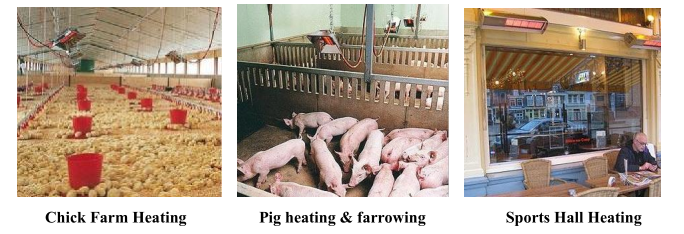 Far Infrared Radiant Tube Heaters for Poultry Houses