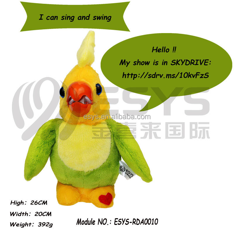 singing bird soft toys