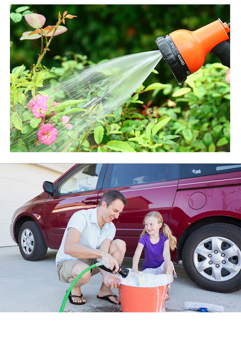 Blue Car Washing Soft Expandable Garden Hose