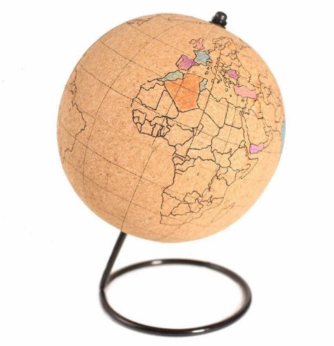 批发软木旋转教育地球地图为地理教学标记备忘录