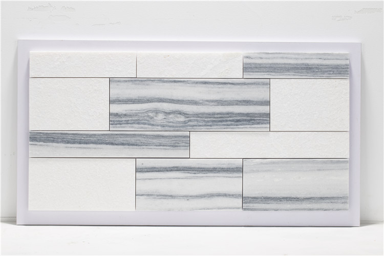Samistone Stone Wall Tiles Natural Marble Grey And White Culture Stone Wall Cladding Stone
