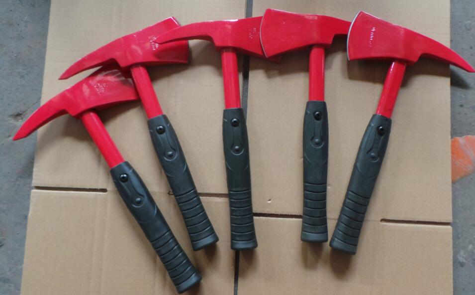 small fire axe 700g with steel tube handle