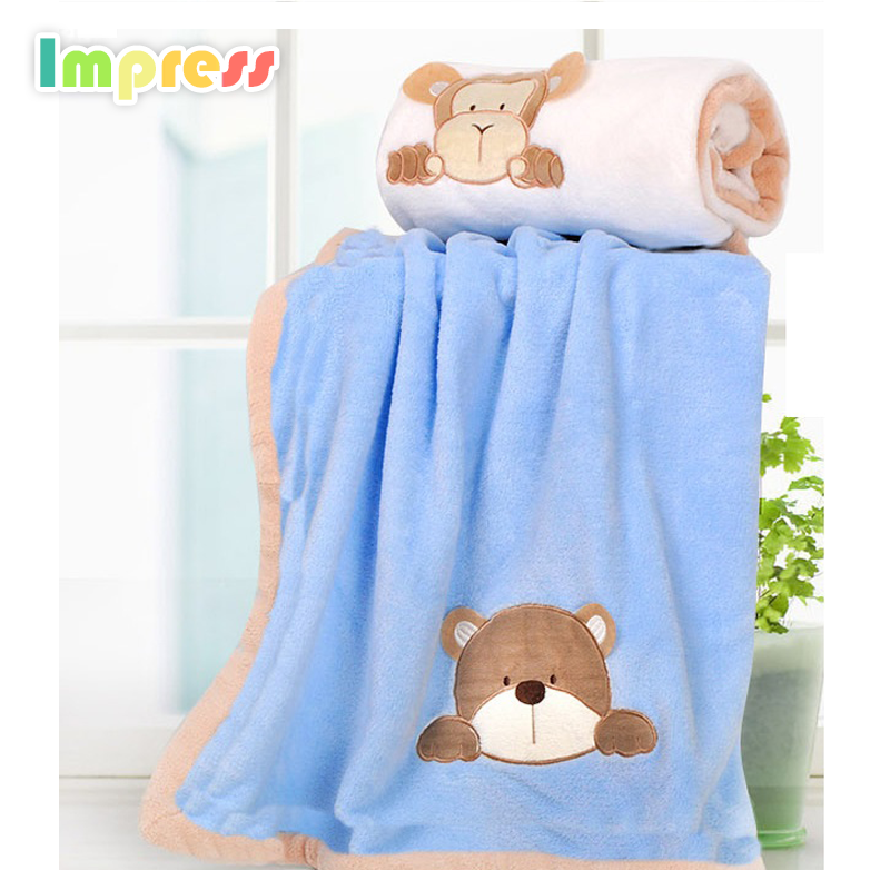Оптовая 100% полиэстер детское одеяло коралловый флис плащ мягкий толстый флис детское одеяло