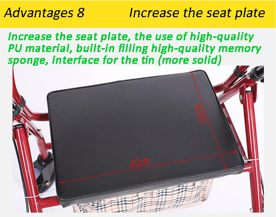 Walker / Walker with seat and footrest/ Wheel walker with seat From China