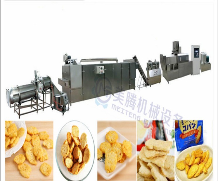 Fully Automatic Bread Chips Bread Crumb Production Line 130kw