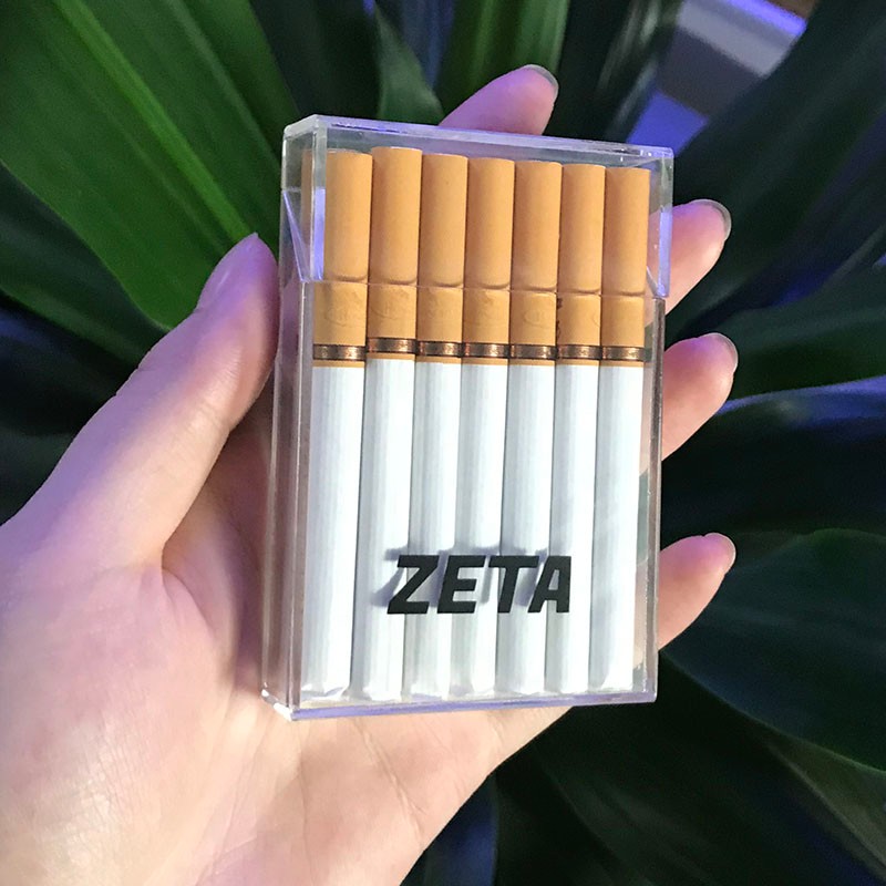 带徽标的豪华塑料烟盒定制烟盒防水透明亚克力香烟展示盒