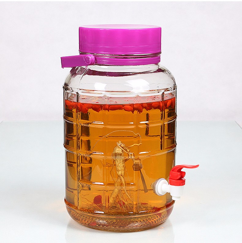 Large Glass Beverage Dispenser with Tap - 8L/10L/20L Jar for Tea, Coffee,  Beer & Cocktails - Ideal for Parties and Events