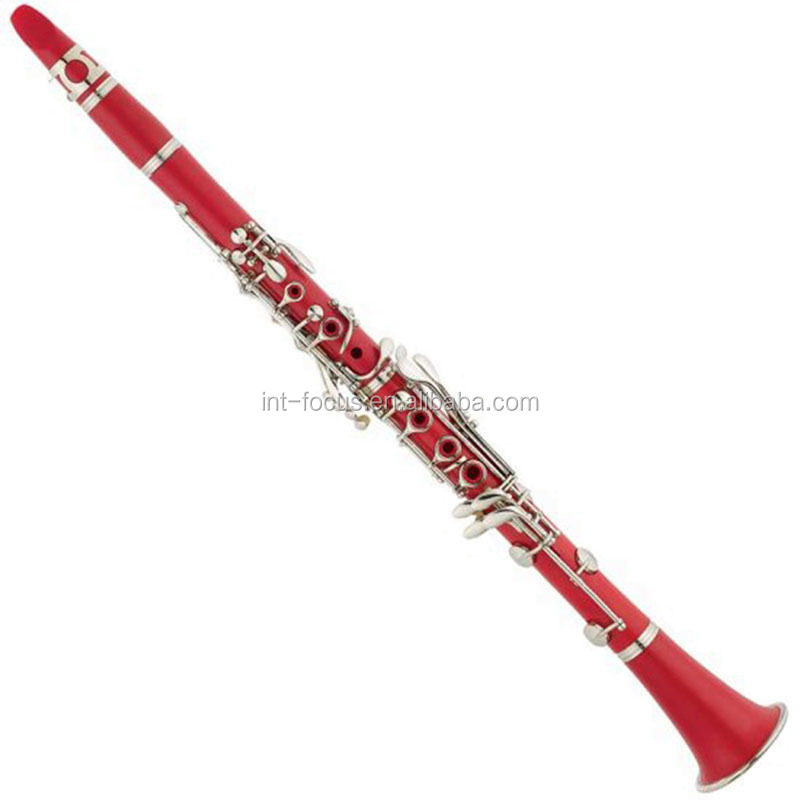 Focus Brand Red Colored Music Instrument Clarinet - Standard