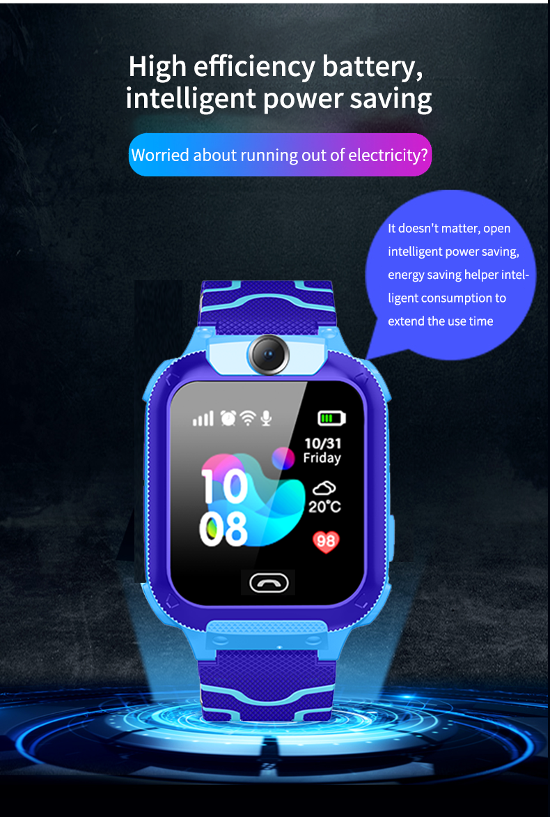 Q12/Q50/Q90/Q100 top sale sim card reloj intelligence baby wristwatches smart touch screen hours