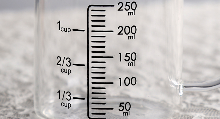 250ml/1cup glass measuring cup borosilicate glass measuring cup with handle