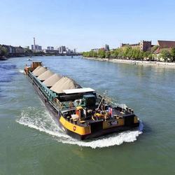 Sand barge for river projects