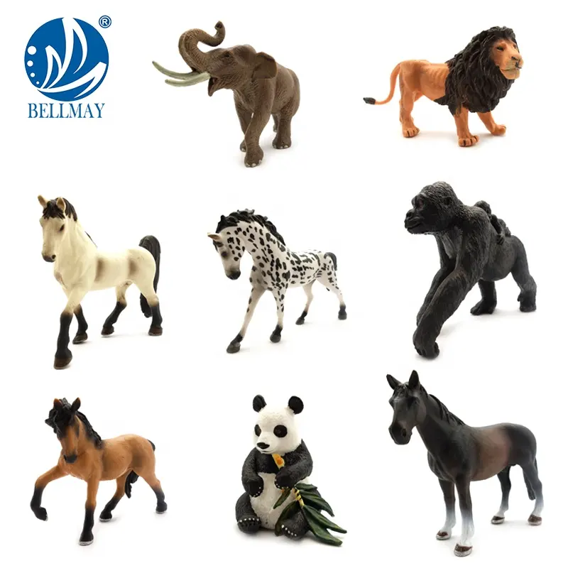 small plastic forest animals