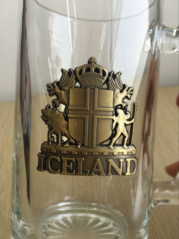 Wholesale Customized Logo Rock Beer Mug  Craft Beer Glass mug