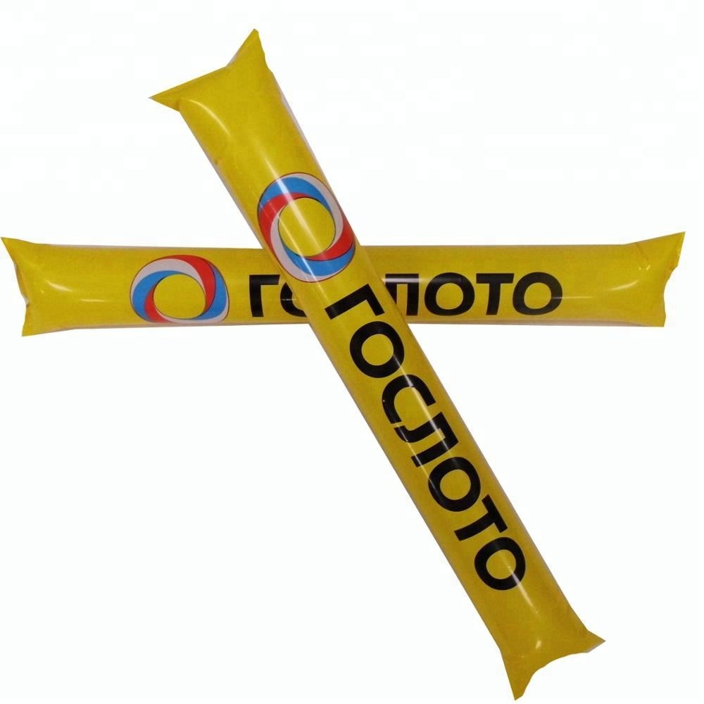 Желтая ПЭ надувная трость, палочка грома по минимальной цене