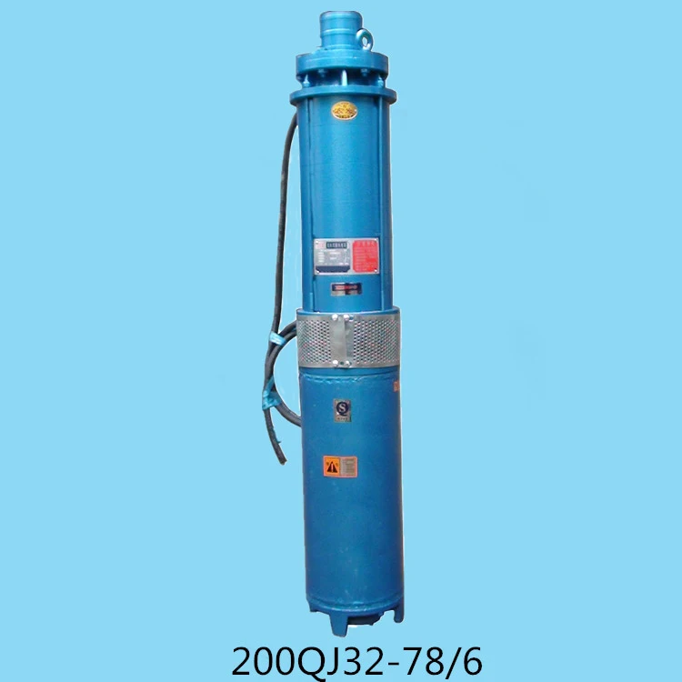 200QJ32-78/6 15hp High Pressure Electric Deep Well Drainage Submersible Pump India