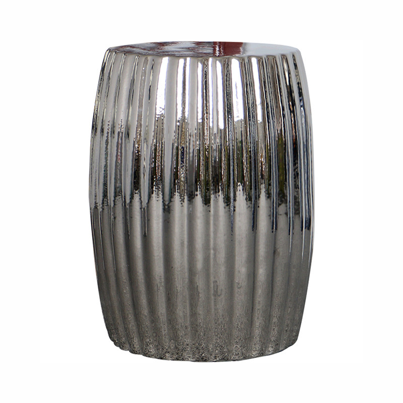 Jingdezhen ceramic drum stool flower stand with different color for hotel and home decoration wholesale retail