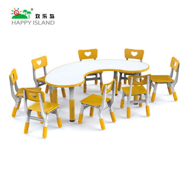 Новый Регулируемый детский стол и стул горячая Распродажа пластиковый твердый деревянный складной стол и стул по низкой цене