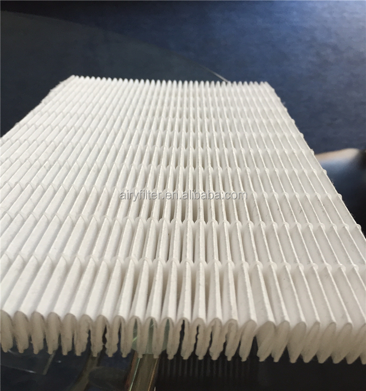 通风的高效率 h13 玻璃纤维滤纸 hepa 过滤材料