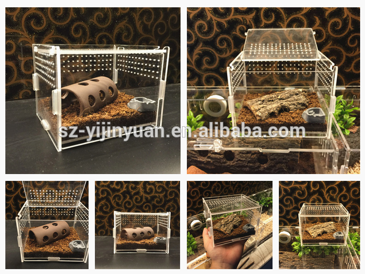 新品未使用】爬虫類ケージ ゲージ アクリル マグネット スライド式