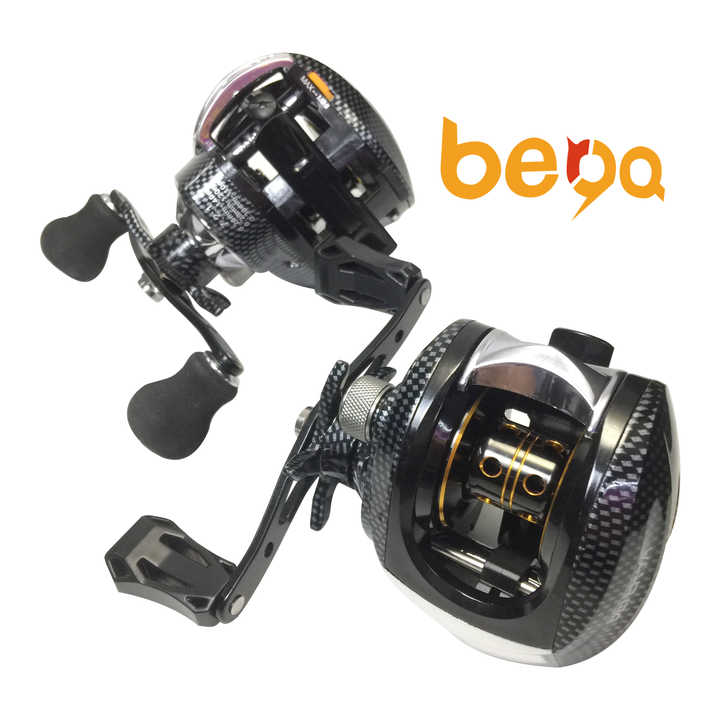 17 1bb double bait casting fishing reel Smooth Dual Braking System 17+1BB Baitcasting Fishing Reel Low Profile Bait  Casting Reel
