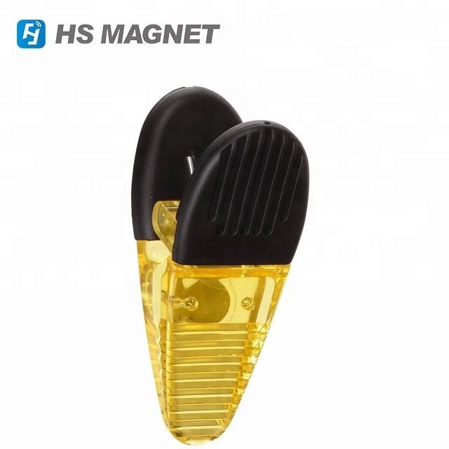 New design plastic neodymium magnetic memo crocodile clip