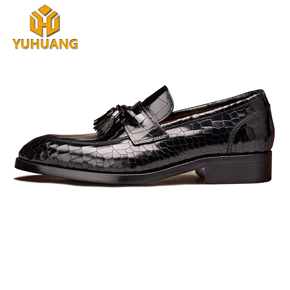 Luxury crocodile skin leather handmade shoes high-end bespoke Loafers shoes