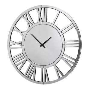 Luxury and Modern Crushed Diamond Mirror Wall Clock