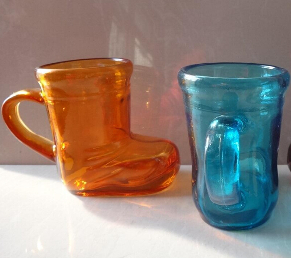 Glass Beer Boot 1 Liter Glass Beer Mugs/glasses Oktober Fest Style
