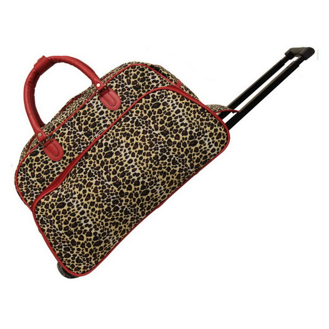 Multi color All Seasons Custom Full Printing 21 pollici 22' Women Carry On Rolling Duffel trolley Bag