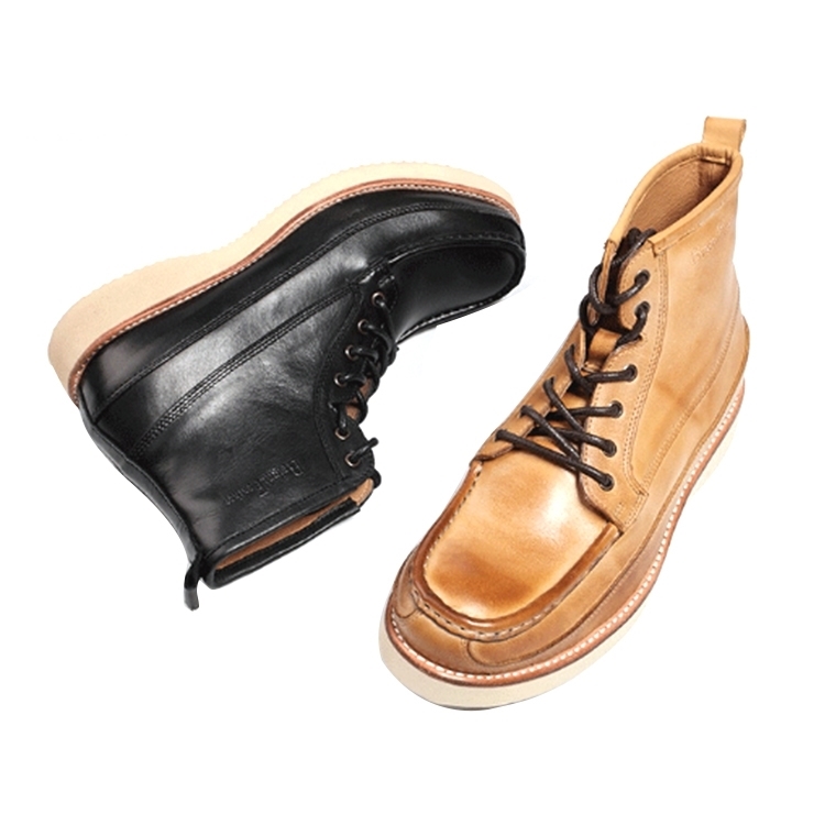 Новое поступление 2020, недорогие высококачественные водонепроницаемые зимние мужские кожаные ботинки