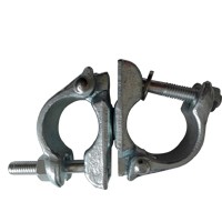 High strength galvanized forged swivel double coupler