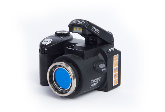 Autofocus full hd digital camera with 3 lenses can switch external flash DSLR