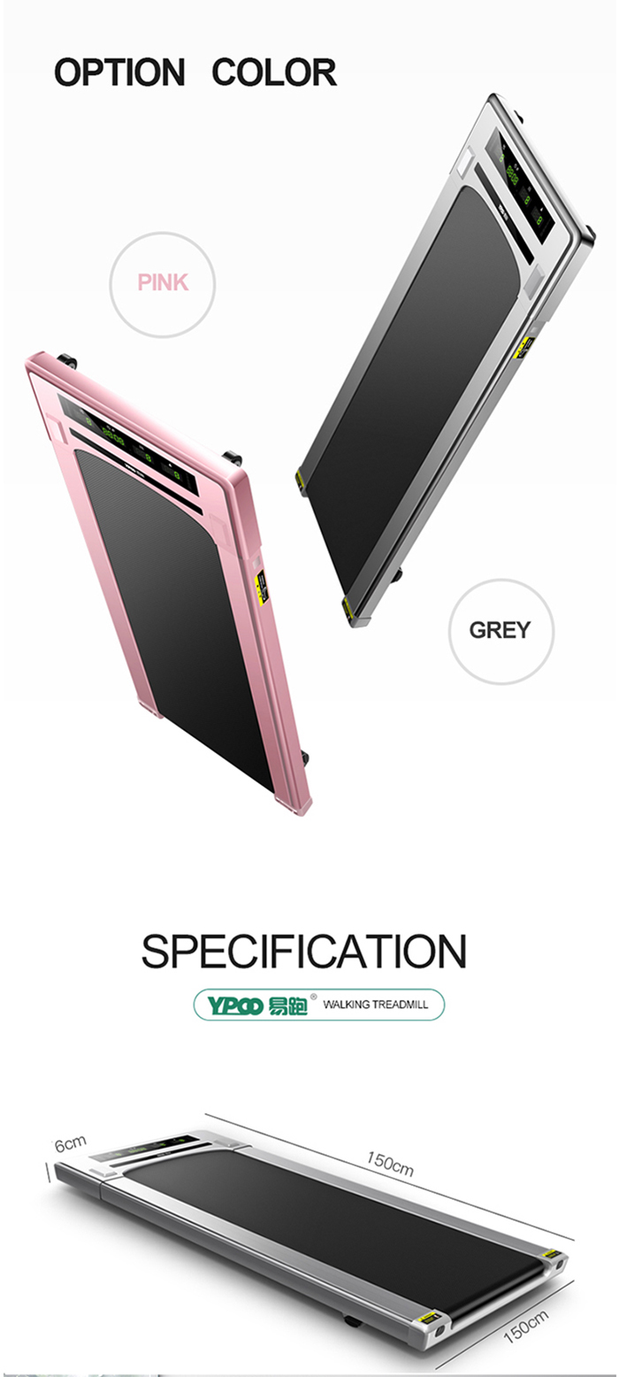 YPOO dc cheap treadmill sale electric flat treadmill new design mini office treadmill