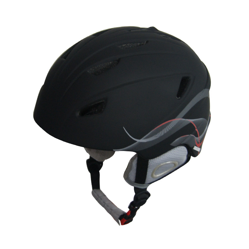 New arrival fashion design snow helmet with goggle and 12pcs cool vents