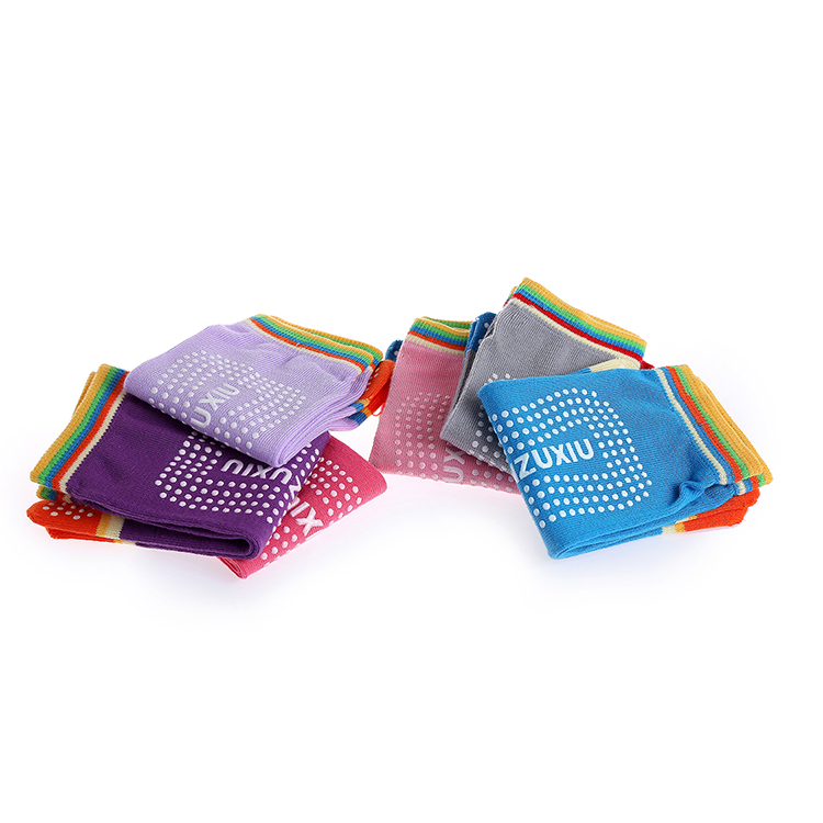 Высокое качество красочные женские домашние полный носок нескользящие носки для йоги