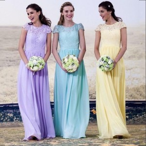 green and yellow bridesmaid dresses