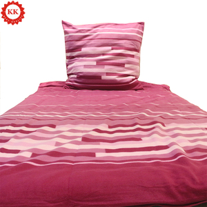 Cotton Design Duvet Cover with 1 Comforter Cover 1 Bed Sheet and 2 Pillow ZXX Reversible Stripes Printed Bedding Set 4 Piece Duvet Cover Sets Queen