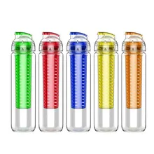 OEMPROMO Customized popular plastic water bottle with fruit Infuser inside OEMPROMO Customized popular plastic water bottle with fruit Infuser inside