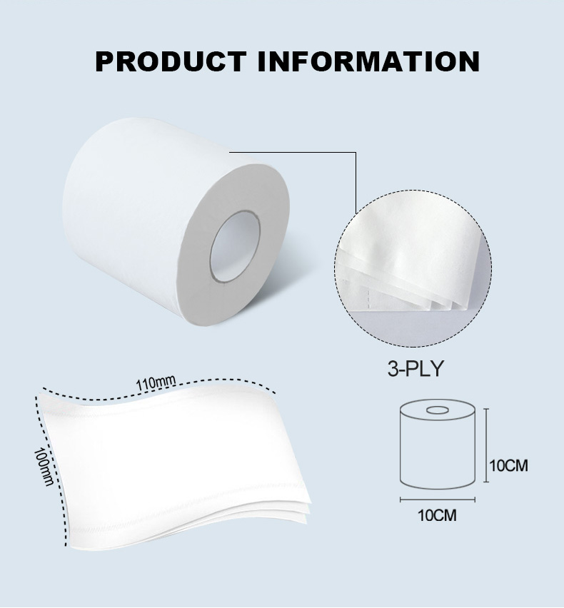 Toilet paper manufacturers supply private label customized soft white toilet tissue paper rolls