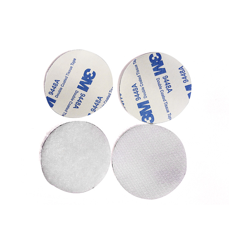 50 Loop VELCRO® brand 13mm Dots WHITE Self Adhesive Sticky Coins Hook 50