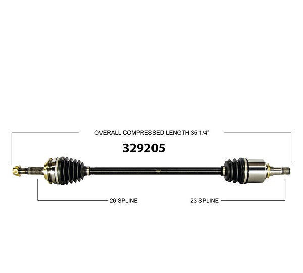 KAWACVJOINTS FRONT DRIVE AXLE 43410-OD260 43420-0D280 for