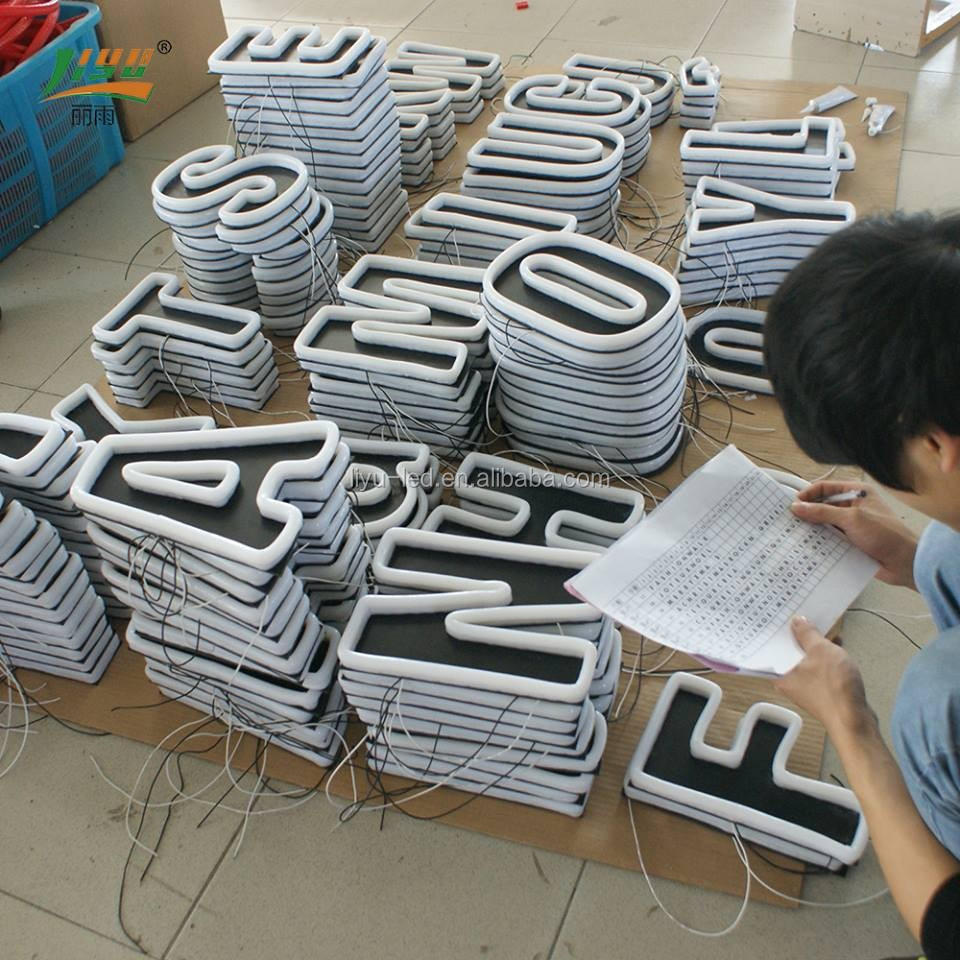 Пользовательская наружная стальная неоновая вывеска, светодиодная неоновая вывеска